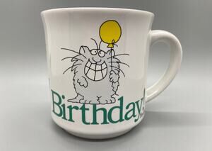 Vintage Recycled Paper Products Sandra Boyton Happy Birthday Coffee Tea Mug